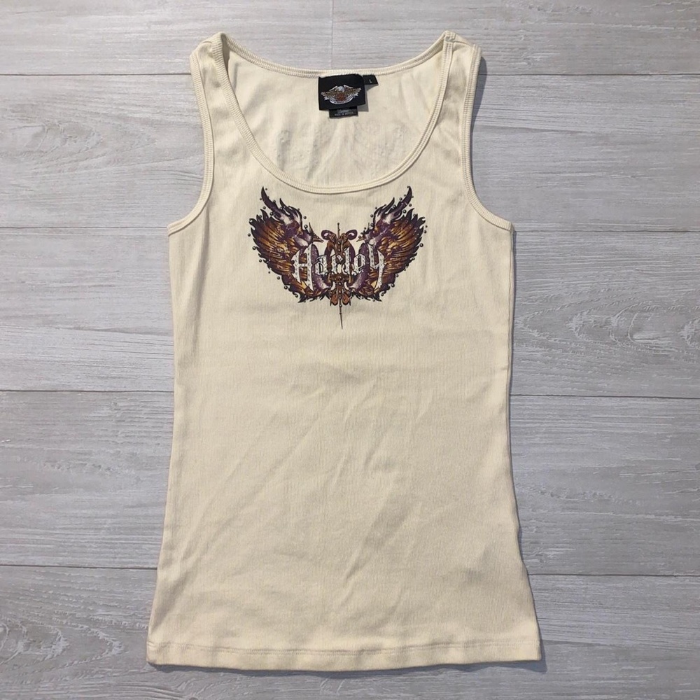 Y2K Harley Davidson tank 🤎